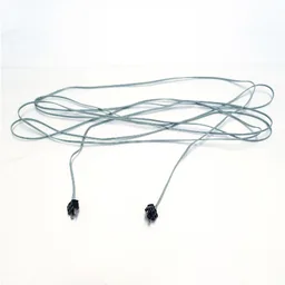 Wire with 2-Prong Connectors, 12V / 4.5V 375L / Black