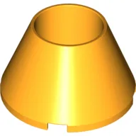 Cone 4 x 4 x 2 Hollow No Studs / Bright Light Orange