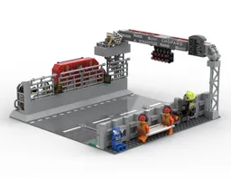 Race Track Pit Straight