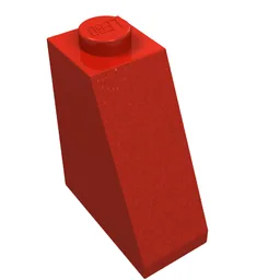 Brick Sloped 65° 2 x 1 x 2 / Red