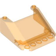 Lego Windscreen 6 x 6 x 2 / Trans-Orange