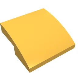 Brick Curved 2 x 2 x 2/3 / Bright Light Orange
