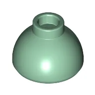 Brick Round 1.5 x 1.5 Dome Top [Plain] / Sand Green