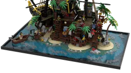 Exposition base for Pirates of Barracuda Bay