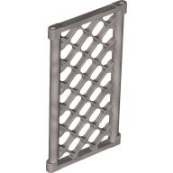 Lego Window Pane Latticed 1 x 4 x 6 (Chain Link FEnce) / Flat Silver