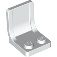 Lego Seat / Chair 2 x 2 with Center Sprue Mark / White