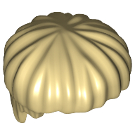 Lego Hair Short Bowl Cut / Tan