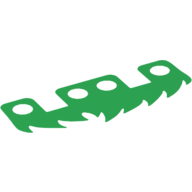 Lego Hipwear Skirt, 9 Jagged Points / Green