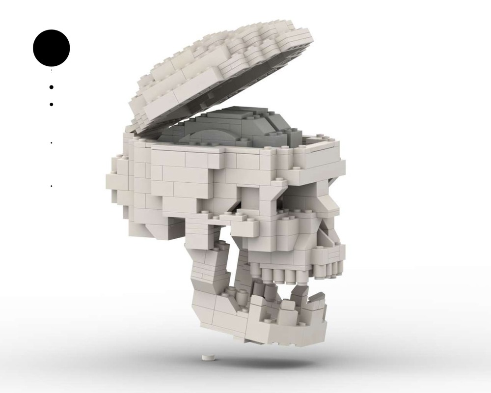 Lego Human Skull with brain