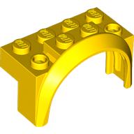Lego Wheel Arch, Mudguard 4 x 2 x 2 1/2 / Yellow