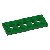 Technic Plate 2 x 6 [5 Holes] / Green