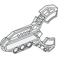 Lego Launcher, Large Figure Weapon, Kanoka Disk Launcher (Matoran) / White
