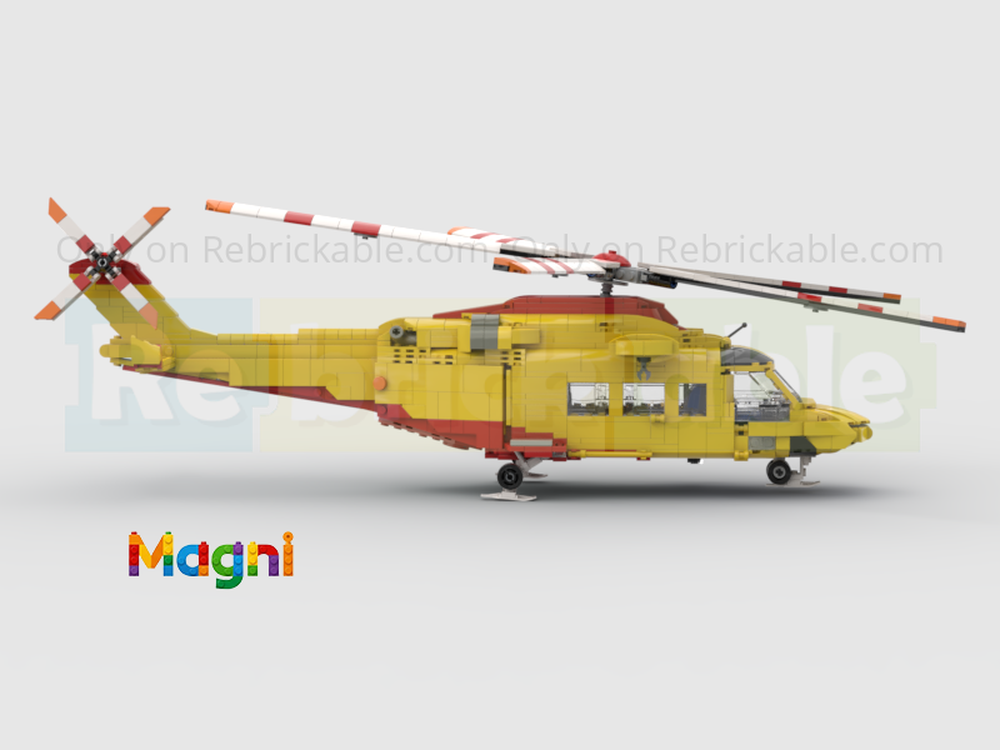 Lego Helicopter Elicottero AW139 italian air rescue elisoccorso