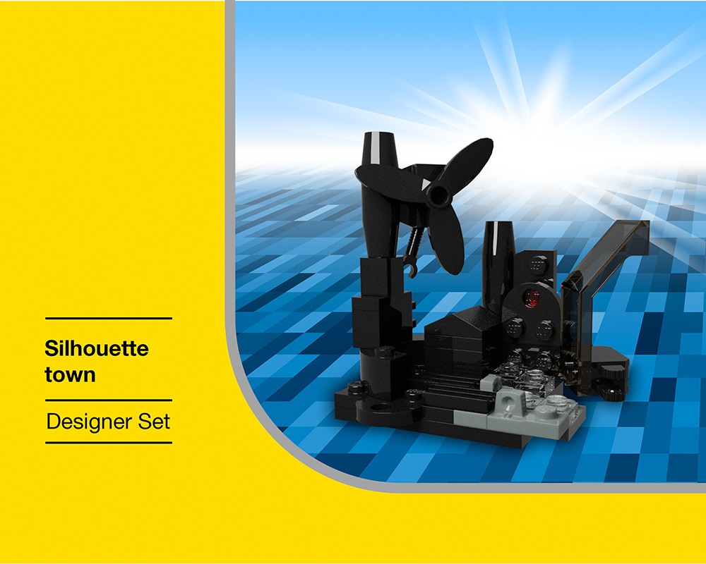 Lego Silhouette town