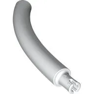 Animal Body Part / Plant, Tail / Neck / Branch / Trunk, Middle Section with Pin, Square Pin Hole / White