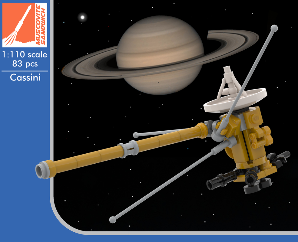 Lego Cassini-Huygens [1:110 scale]