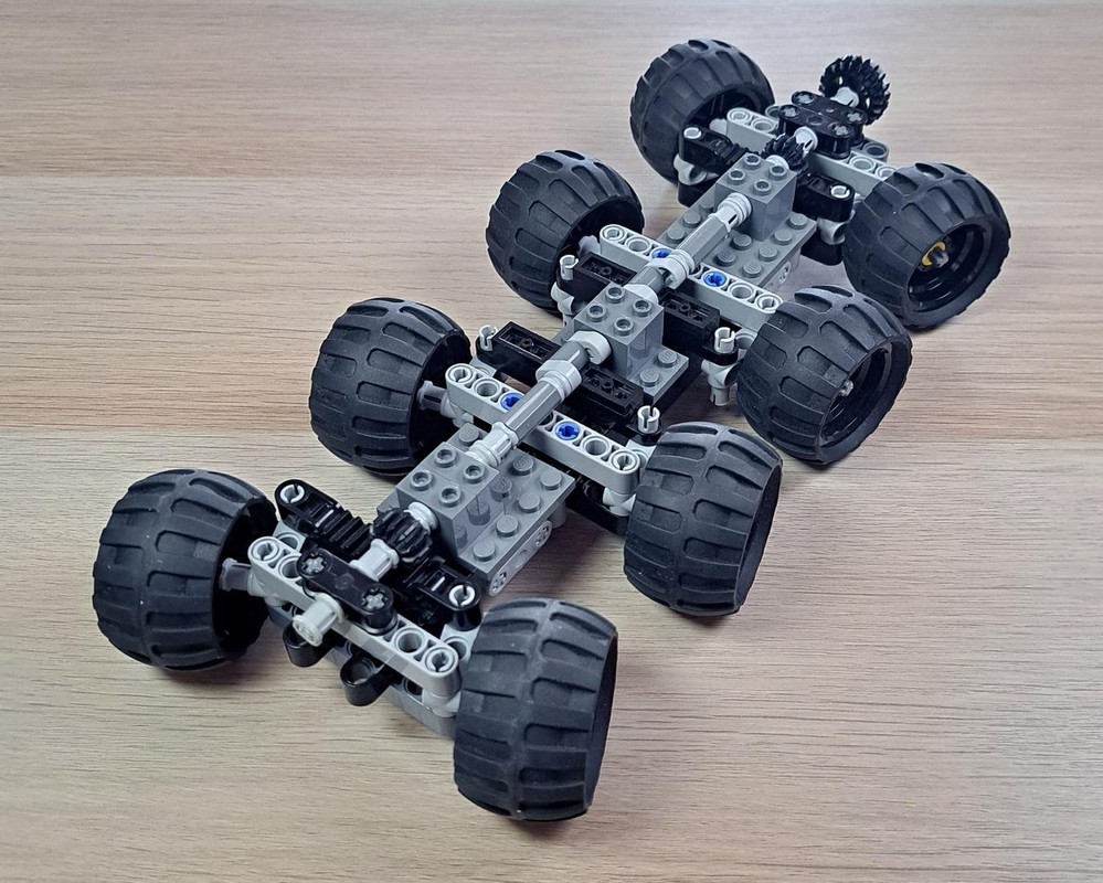 Lego 8 wheel steering chassis