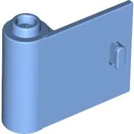 Door 1 x 3 x 2 Left - Open Between Top and Bottom Hinge / Medium Blue
