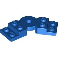 Plate Angled 2 x 2 with Step and Hole in Center / Blue