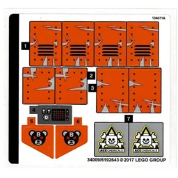 Sticker Sheet for Set 70914-1 / [No Color/Any Color]