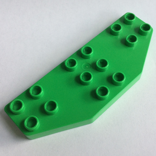 Lego Duplo Plate 8 x 3 without Corners (Airplane Wings) / Bright Green