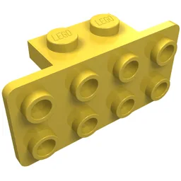 Bracket 1 x 2 - 2 x 4 / Yellow