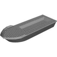 Boat 12 x 40 x 5 with Light Bluish Gray Deck [Complete Assembly] / Black