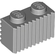 Brick Special 1 x 2 with Grille / Light Bluish Gray