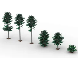 Norway Pine Tree Set