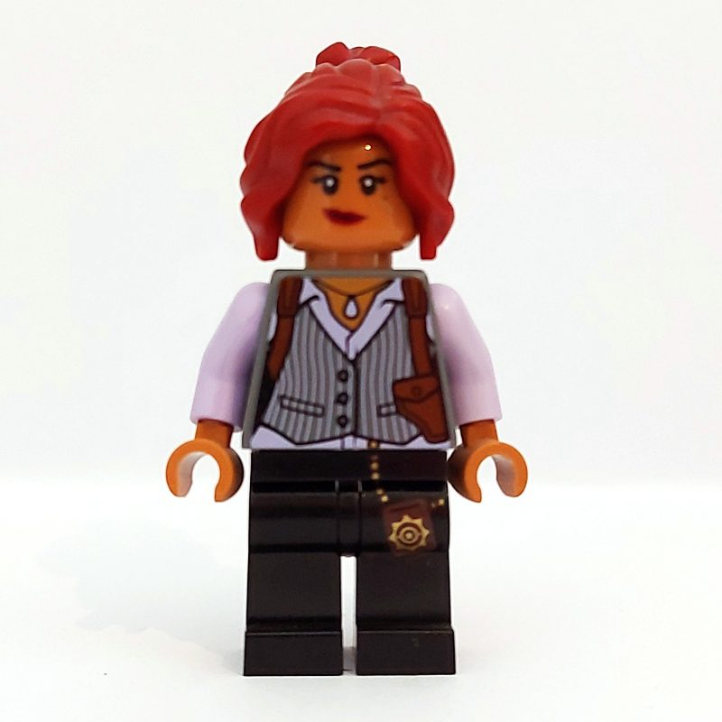 Lego Barbara Gordon in Pinstripe Vest and Holster