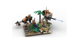 diorama from 75089-1 set ''Geonosis Troopers''