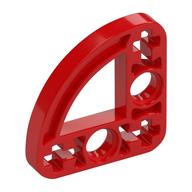 Lego Technic Beam 3 x 3 L-Shape with Quarter Ellipse Thin / Red