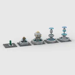 Simple village fountains