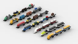 Teeny Trains, Volume III: 60051, 60052, 60098, 60197, 60198, 60336, 60337