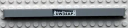 Technic, Liftarm Thick 1 x 15 with 'TOW TRUCK UW34AP' Pattern (Sticker) - Set 8285