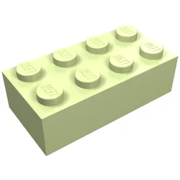 Brick 2 x 4 / Yellowish Green