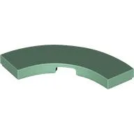 Tile 3 x 3 Curved, Macaroni / Sand Green
