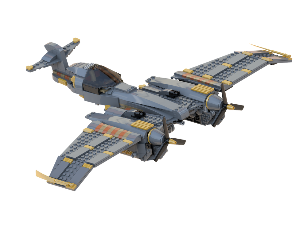 Lego Dieselpunk plane addon/modification for set 75286