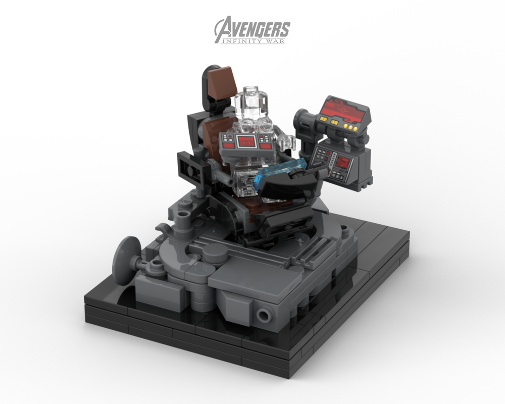 Lego Teen Groot's seat in the Benatar Diorama (Infinity War)
