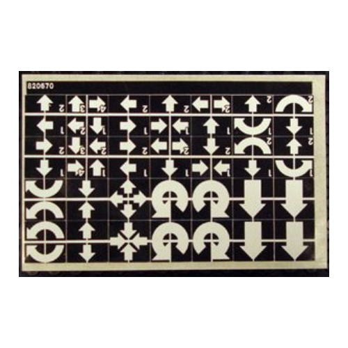 Lego Sticker Sheet for Sets 8094-1, 9752-1, 9753-1 / [No Color/Any Color]
