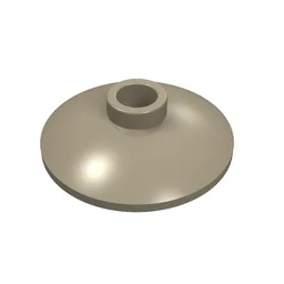 Dish 2 x 2 Inverted [Radar] / Dark Tan