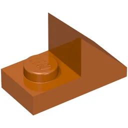 Brick Sloped 45° 2 x 1 with 2/3 Cutout [New Version] / Dark Orange
