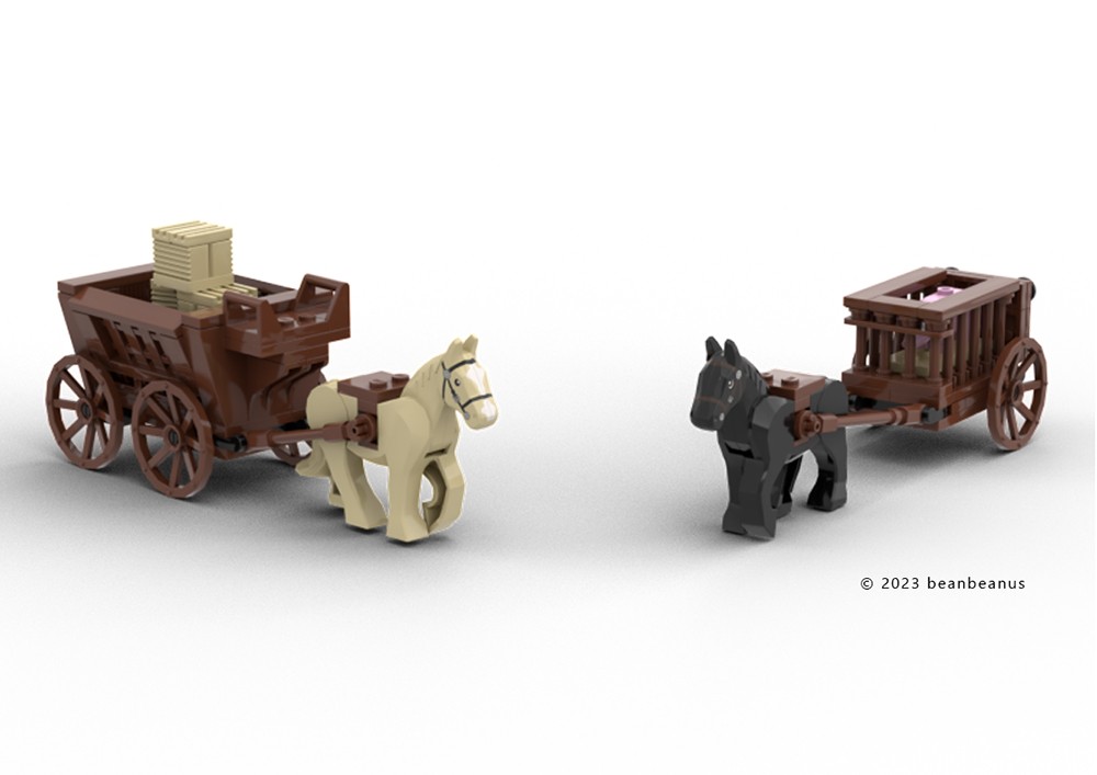 Lego Cart and Wagon