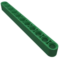 Technic Beam 1 x 11 Thick / Green
