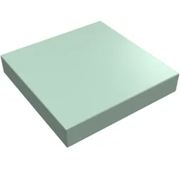Tile 2 x 2 with Groove / Sand Green