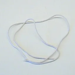 String, Elastic Thin [Undetermined Length] / White