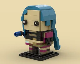 BrickHeadz of Jinx from Arcane - League of Legends