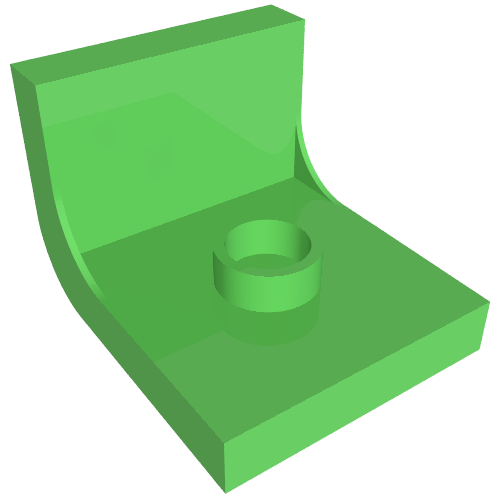 Lego Duplo Chair 2 x 2 x 2 with One Stud / Fabuland Lime