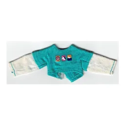 Scala, Sweater with White Sleeves / Light Turquoise
