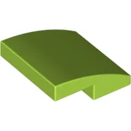 Brick Curved 2 x 2 x 2/3 / Lime